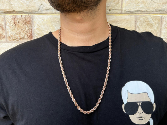 CADENA LAZO ROSA HOMBRE